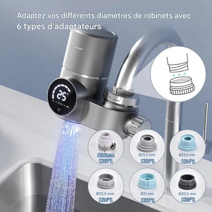Filtre à eau intelligent pour robinet de cuisine